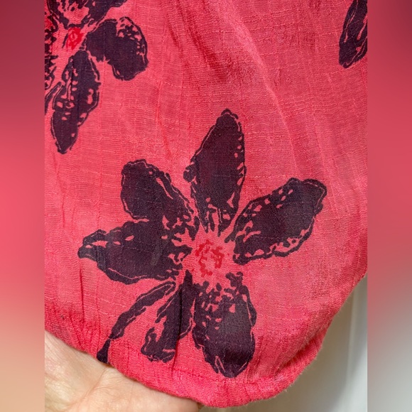 🚨4X$25🚨 Floral Sleeveless Pink Top - Picture 5 of 5
